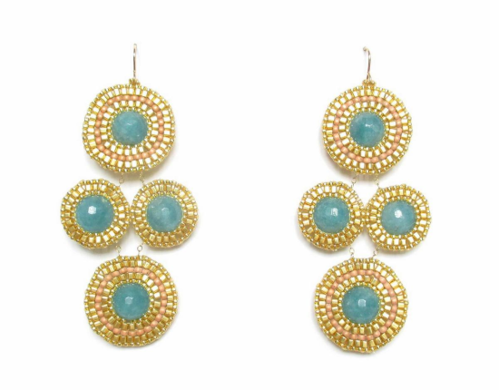 Laloo – Bullseye Chandeliers, blue jade