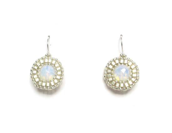 Laloo – Dottie Earrings, moonstone and silver