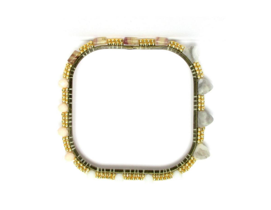 Laloo – Four Seasons Bangle, moonstone and fluorite