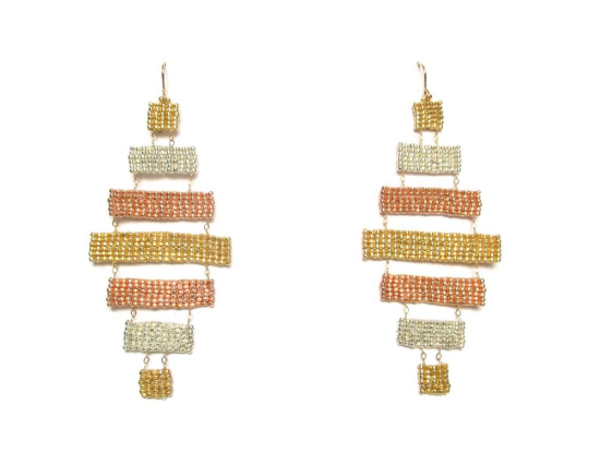 Laloo – Musou Chandeliers, gold silver and rose gold, large