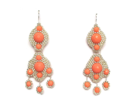 Laloo – Orion Chandeliers with Comets, coral howlite