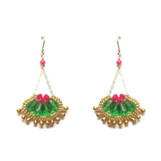 Laloo – Cactus Bloom Micro, green and magenta