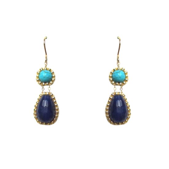 Laloo – Exclamation Earrings, blues