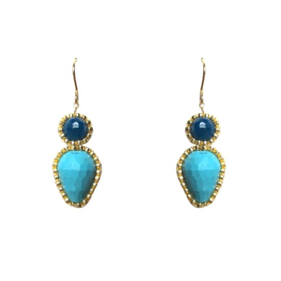 Laloo – Firefly Earrings, blues