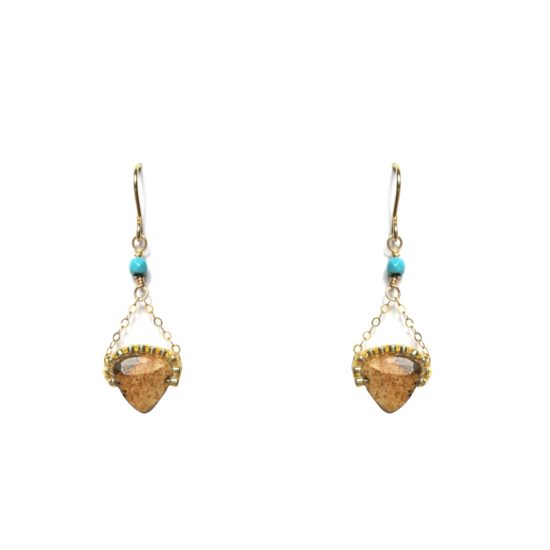 Laloo – Gemstone Studded Earring, jasper