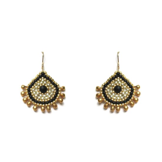 Laloo – Keilani Earrings, onyx